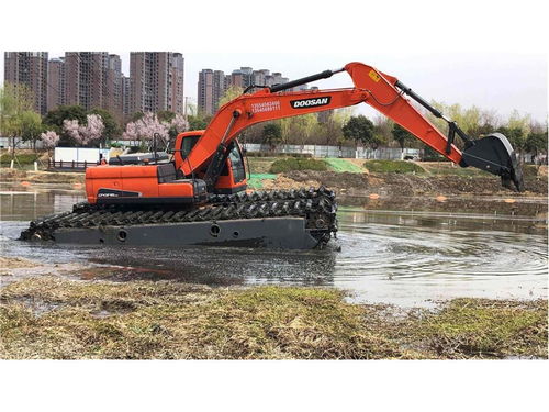 水上挖机出租 河道清理挖掘机租赁价格便宜